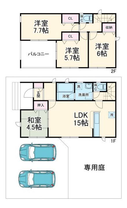 神奈川県秦野市千村2(一戸建)の賃貸物件の間取り