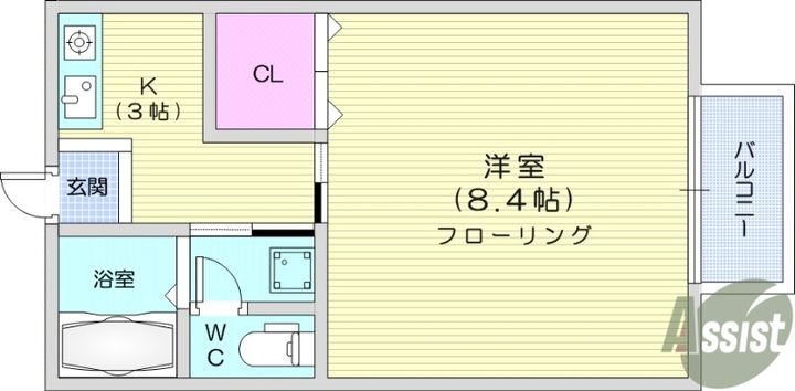 トゥインクルコート誠顕の間取り