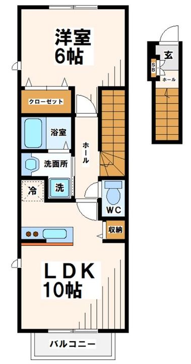 東京都府中市小柳町2(アパート)の賃貸物件の間取り