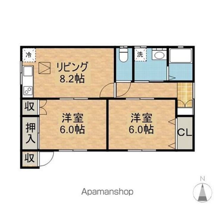 茨城県鹿嶋市大字神向寺(一戸建)の賃貸物件の間取り