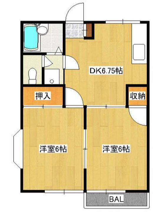 ミルキーハイツの間取り