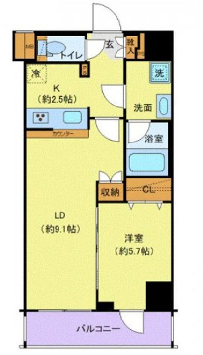 ジェノヴィア王子神谷スカイガーデンの間取り