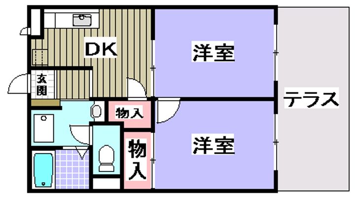 大阪府和泉市黒鳥町3(アパート)の賃貸物件の間取り