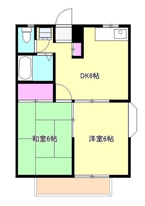 東京都福生市大字熊川(アパート)の賃貸物件の間取り