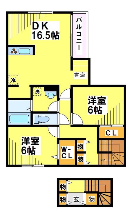 ハナテラスつつじヶ丘の間取り