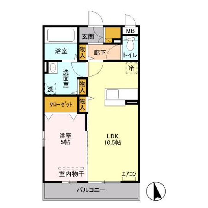 クラールの間取り