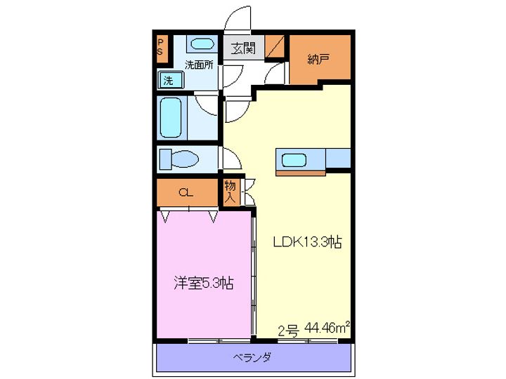 グリーンヒルタカハシIIIの間取り