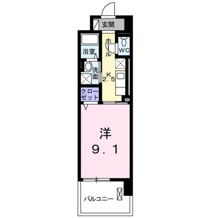 千葉県流山市前平井(マンション)の賃貸物件の間取り