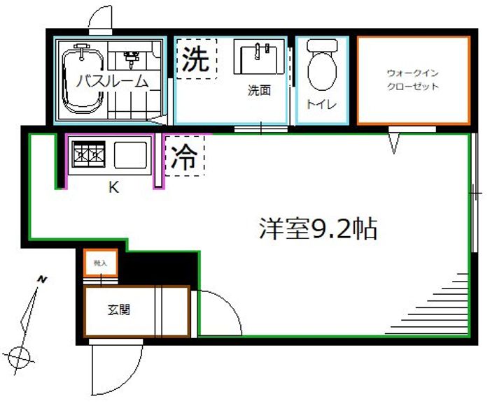 東京都杉並区和田1(アパート)の賃貸物件の間取り