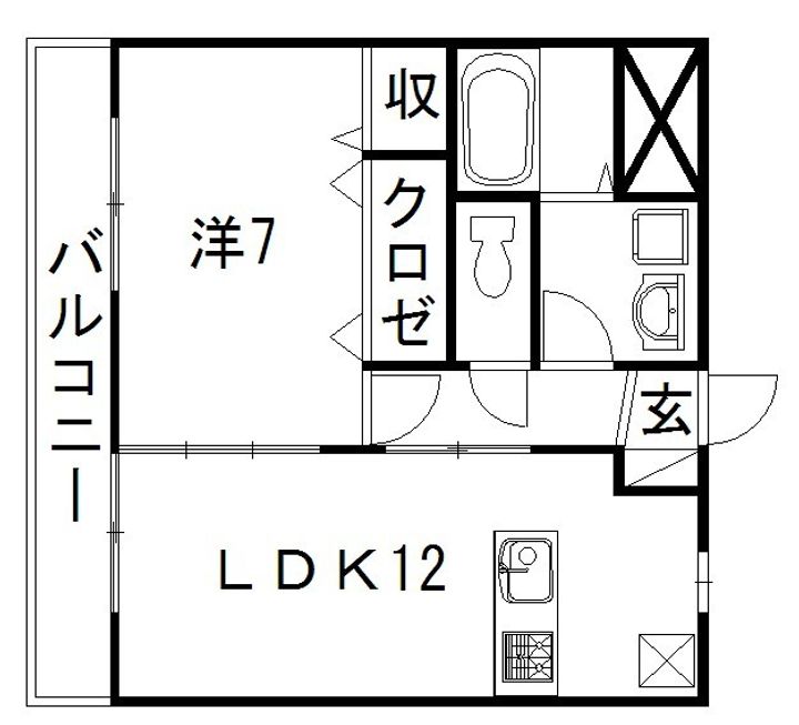 静岡県浜松市中央区有玉南町(マンション)の賃貸物件の間取り