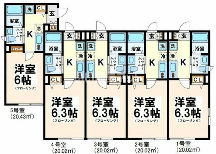 埼玉県狭山市新狭山3(マンション)の賃貸物件の間取り