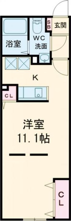 ZESTY駒沢大学IIの間取り