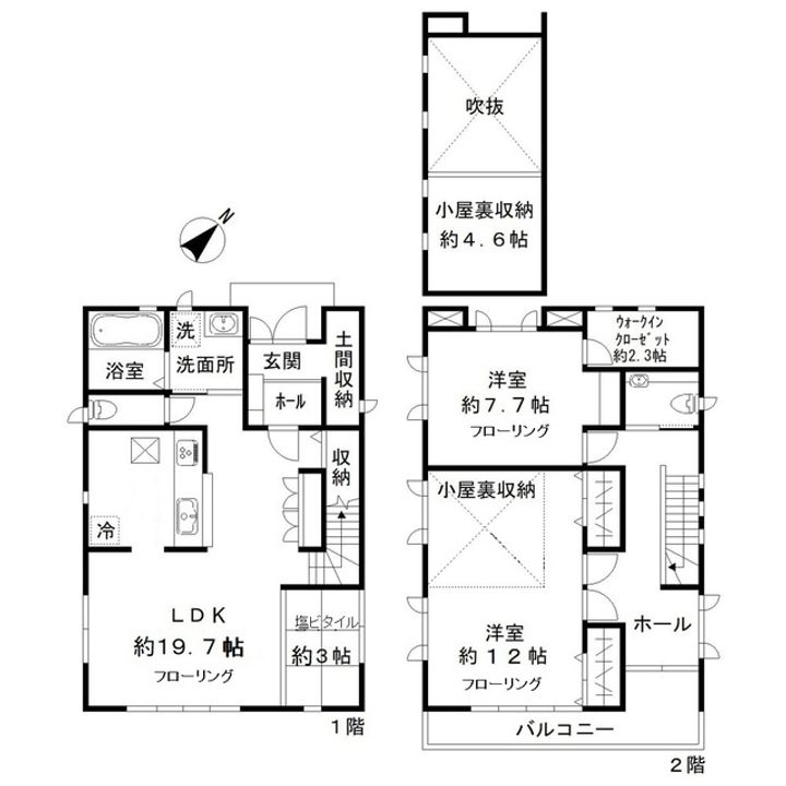 埼玉県鴻巣市大間4(一戸建)の賃貸物件の間取り