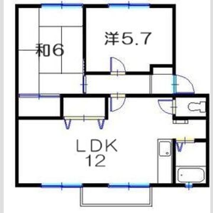 兵庫県三木市末広3(アパート)の賃貸物件の間取り