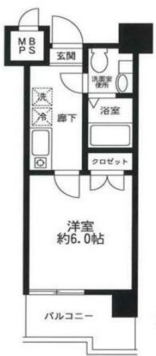 埼玉県川口市本町4(マンション)の賃貸物件の間取り