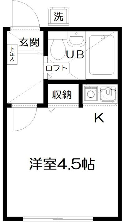 東京都調布市富士見町2(マンション)の賃貸物件の間取り
