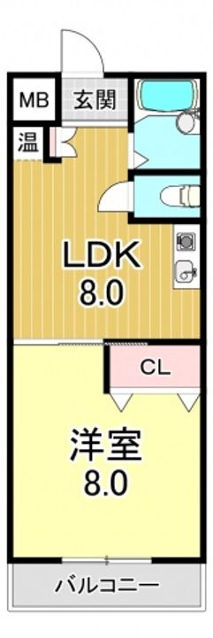 大阪府大阪市平野区喜連西2(マンション)の賃貸物件の間取り