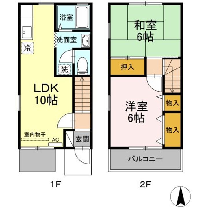 東京都青梅市新町3(一戸建)の賃貸物件の間取り