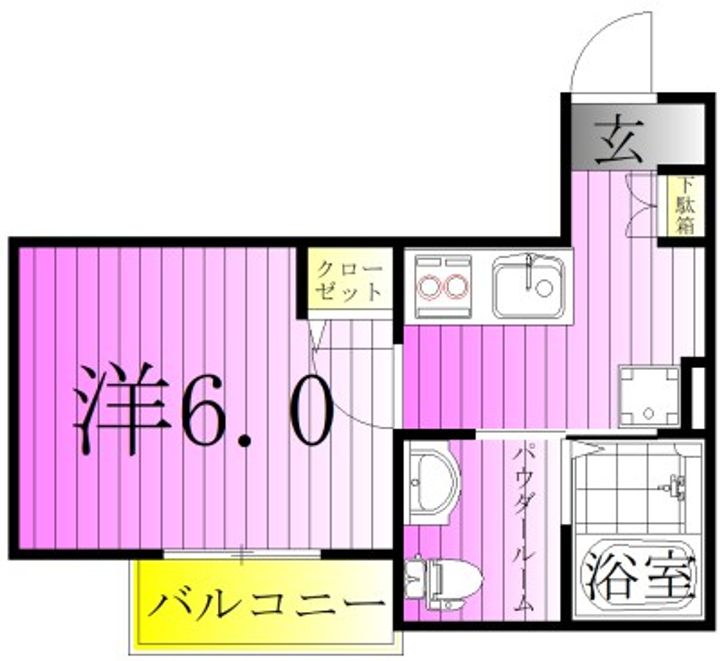 東京都足立区南花畑3(アパート)の賃貸物件の間取り
