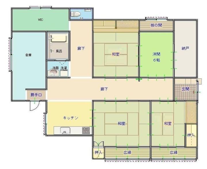 佐賀県三養基郡みやき町大字東津(一戸建)の賃貸物件の間取り