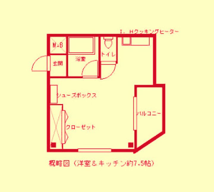 大阪府大阪市北区菅栄町(マンション)の賃貸物件の間取り