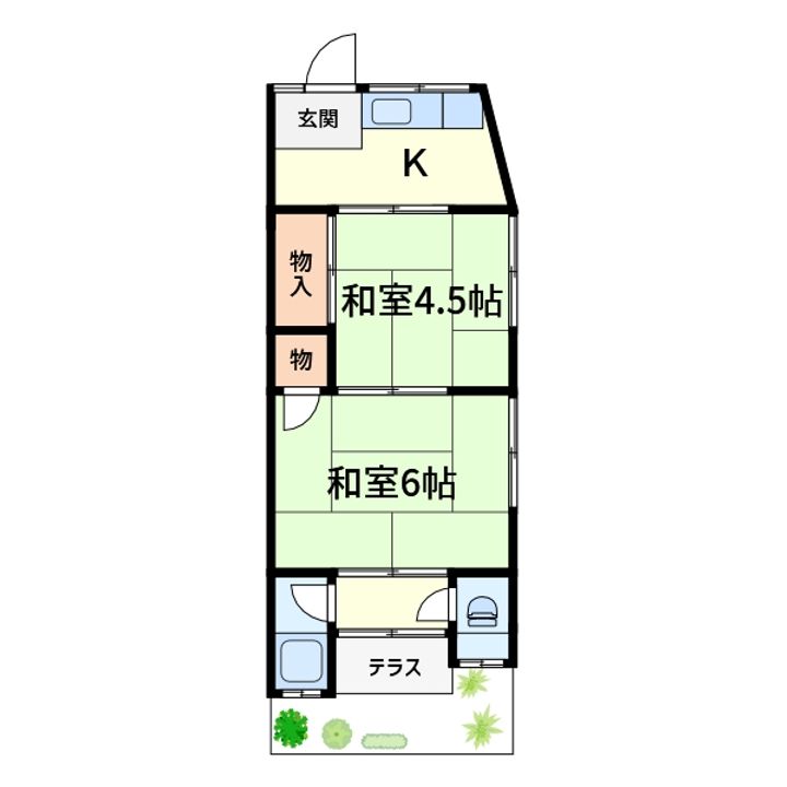 コーポAMAパークの間取り