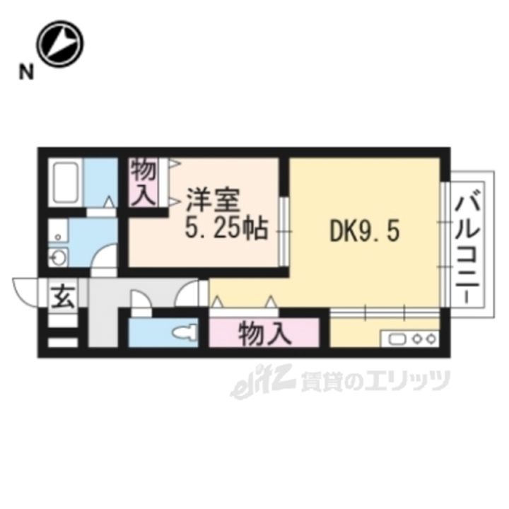 セジュールコウハナC棟の間取り