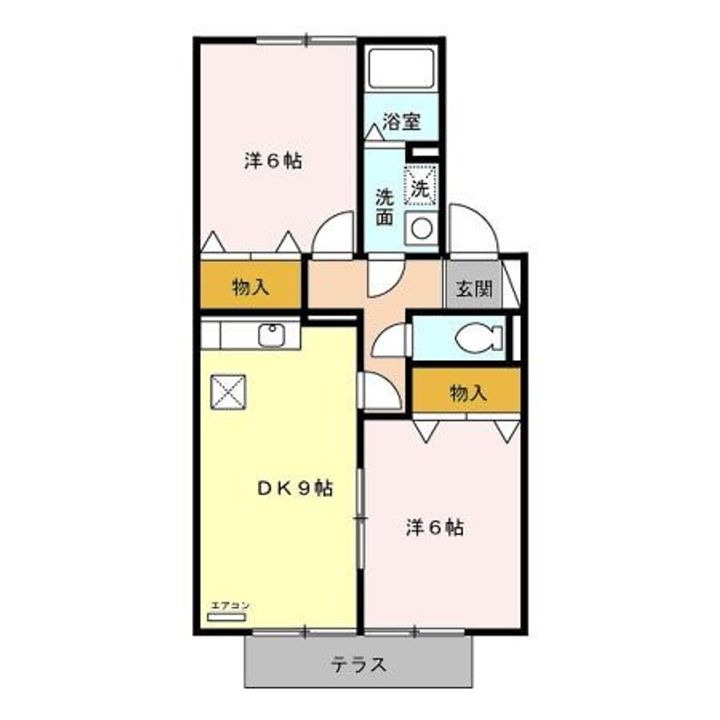 埼玉県春日部市藤塚(アパート)の賃貸物件の間取り