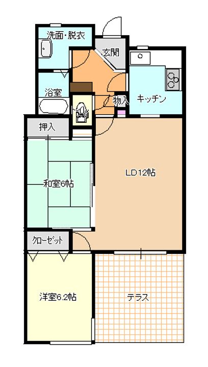新潟県新潟市中央区米山6(マンション)の賃貸物件の間取り