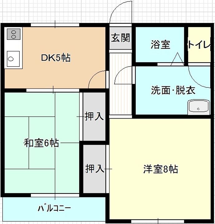 コーポ誠の間取り