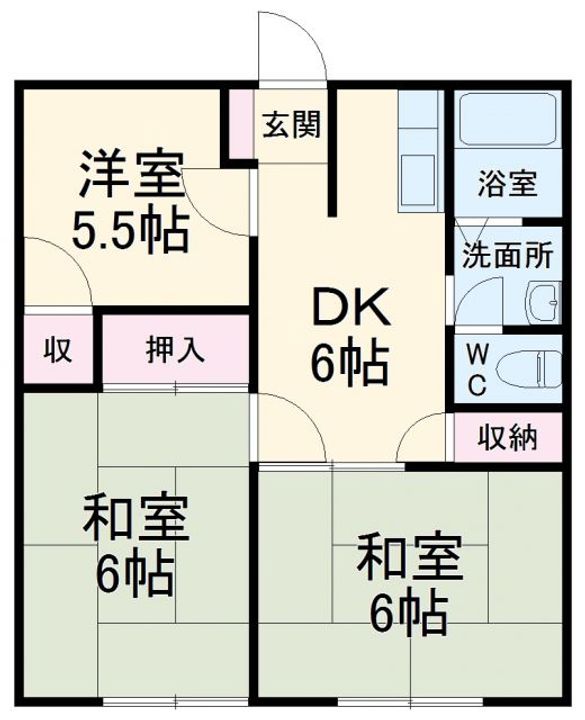 中島ハイツの間取り