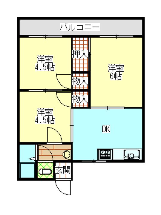 コーポ横内の間取り