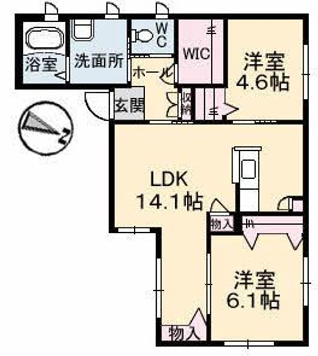 ヴィラフェリークの間取り