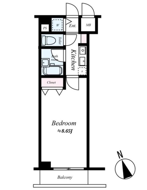 東京都江東区牡丹2(マンション)の賃貸物件の間取り