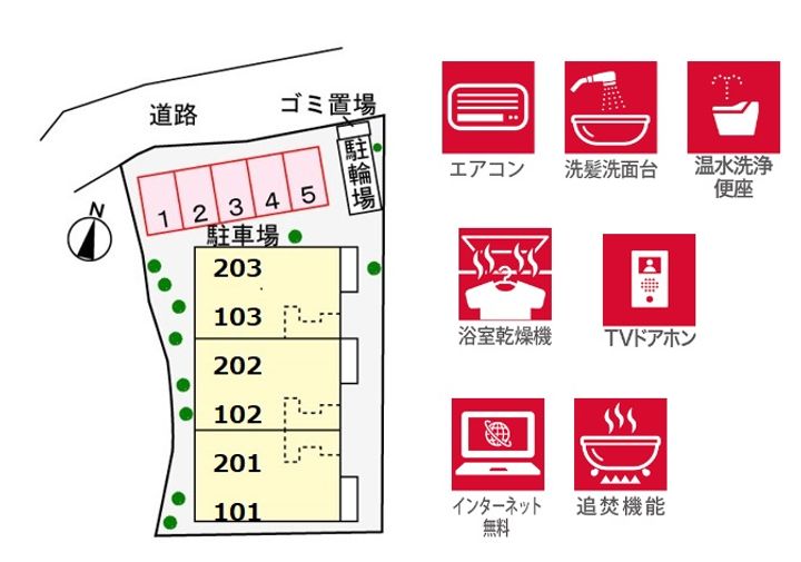 ベルクレールの地図