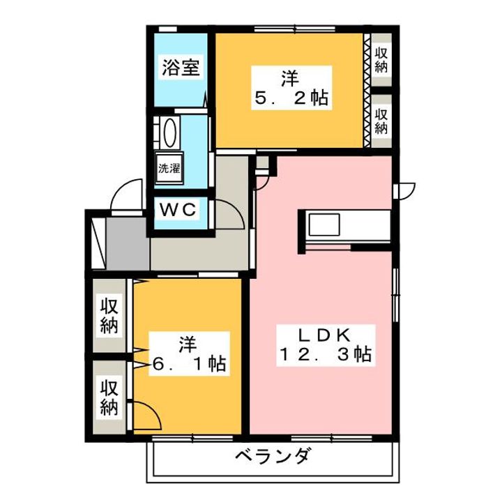 アニマル・ワン Gの間取り