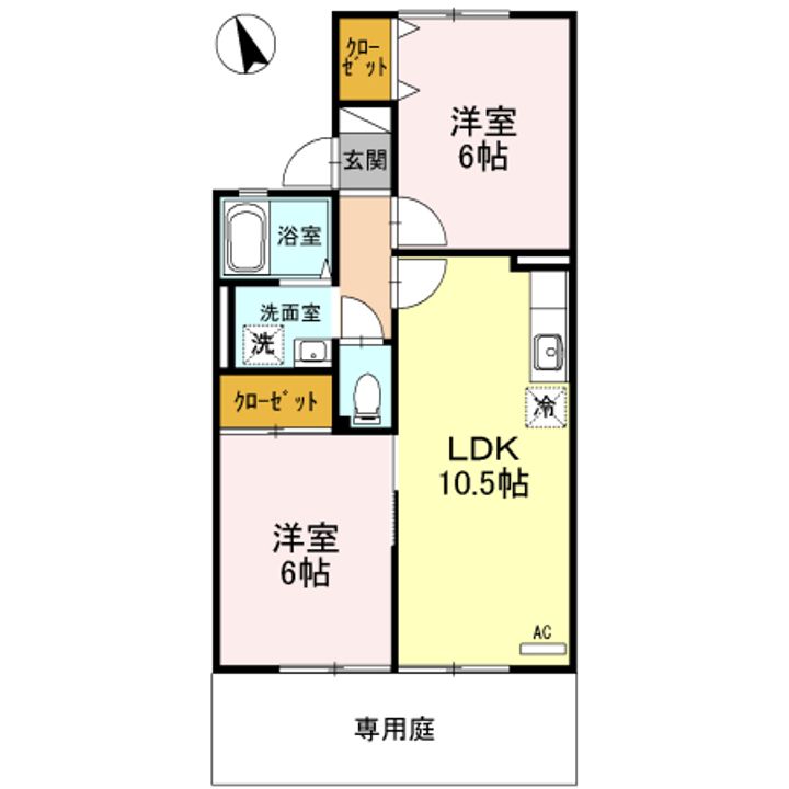 滋賀県大津市下阪本5(アパート)の賃貸物件の間取り