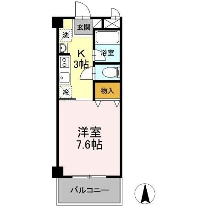 東京都清瀬市野塩1(マンション)の賃貸物件の間取り