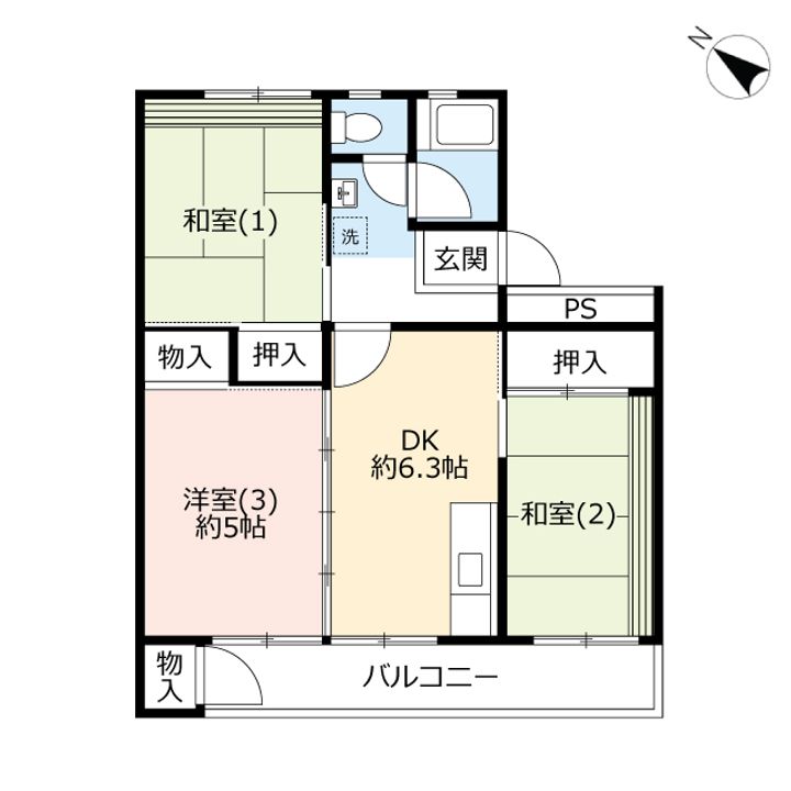 UR奈良北の間取り