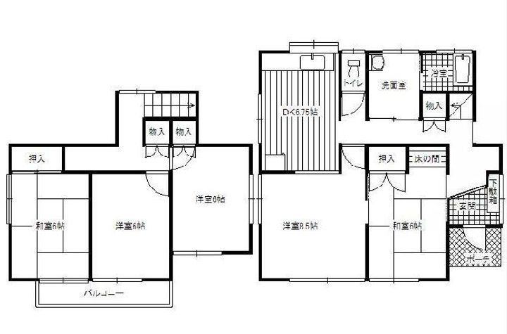 群馬県高崎市吉井町南陽台1(一戸建)の賃貸物件の間取り