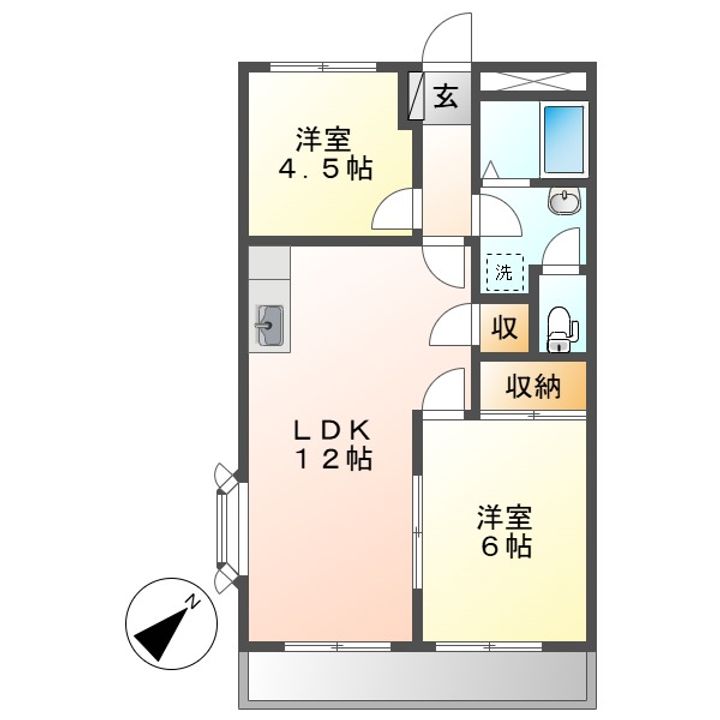 グレースタウンIの間取り