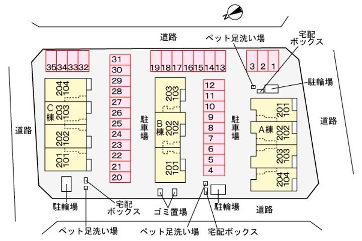 群馬県前橋市天川大島町(アパート)の賃貸物件の地図