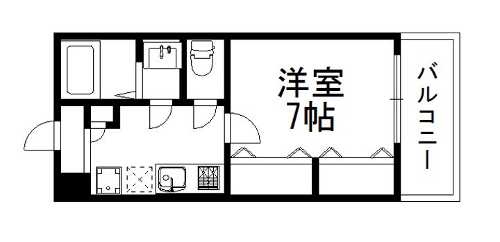 兵庫県芦屋市前田町(マンション)の賃貸物件の間取り