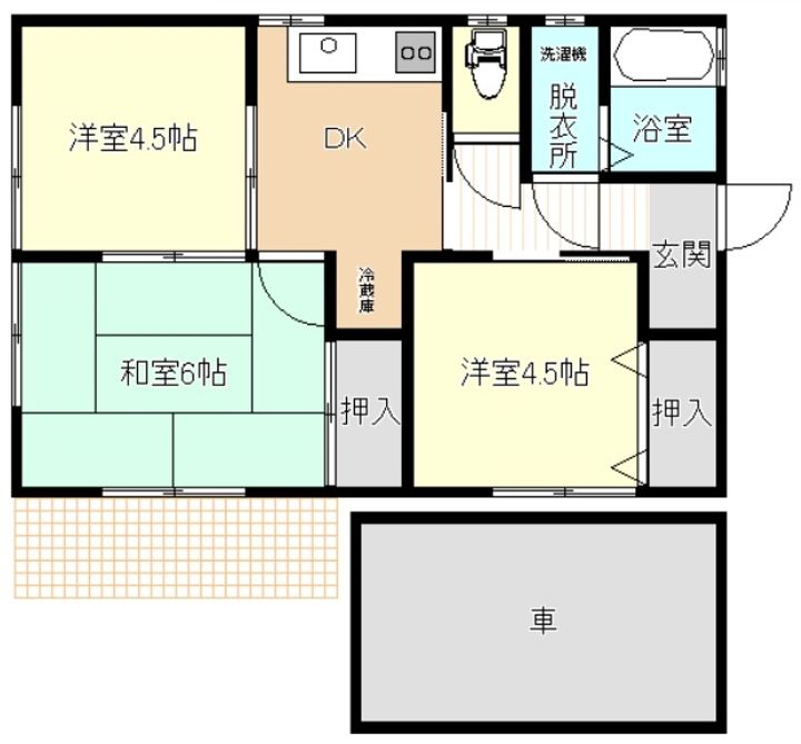 神奈川県愛甲郡愛川町三増(一戸建)の賃貸物件の間取り