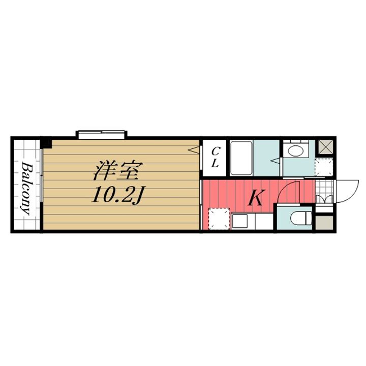 千葉県千葉市中央区村田町(マンション)の賃貸物件の間取り