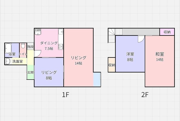 茨城県常陸大宮市鷲子(一戸建)の賃貸物件の間取り