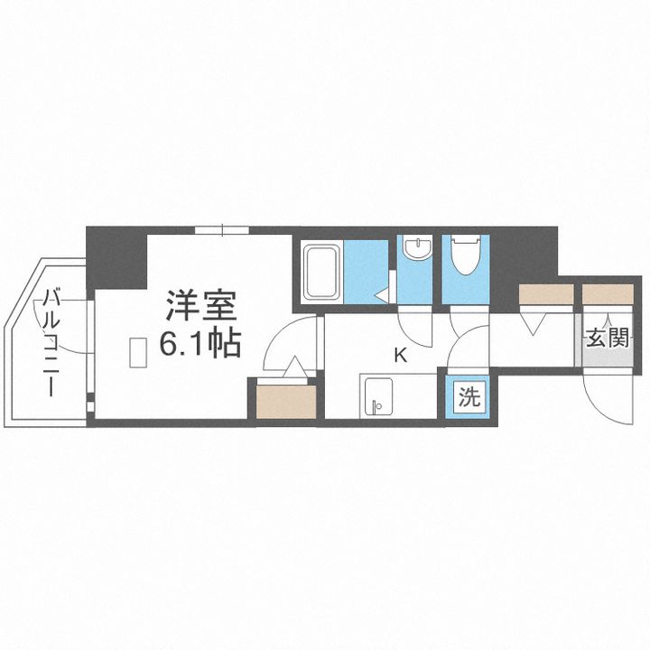 エスリード天王寺ブランシェの間取り