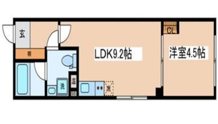 フェリエール南常盤台の間取り