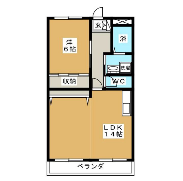 ブルースカイマンションの間取り