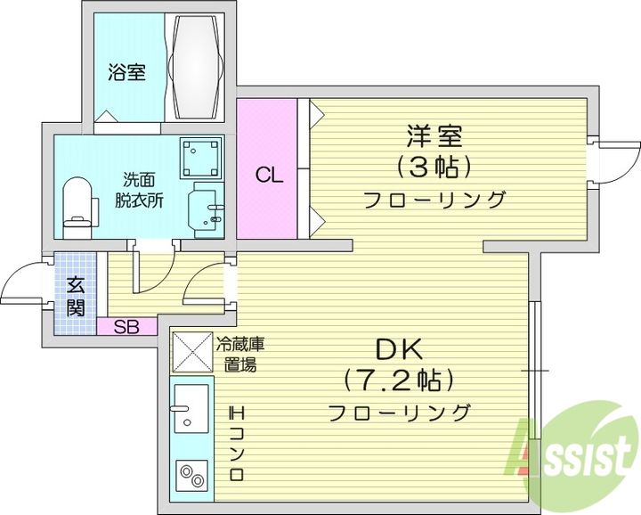 メリディアン名取の間取り
